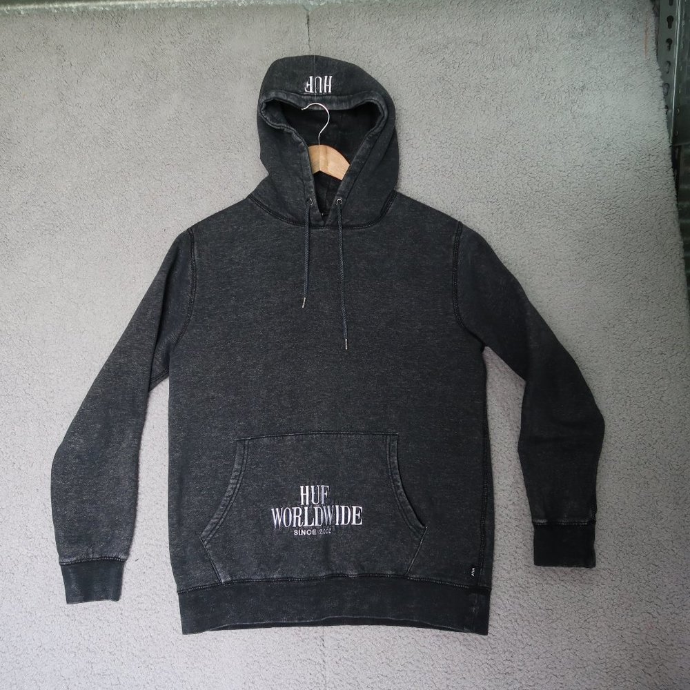 Huf Worldwide Dead stock Embroidered Casual Thick Hoodie